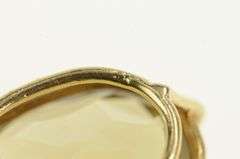 14K Yellow Gold Heart Smoky Quartz Love Symbol Statement Pendant