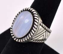 Sturdy Moonstone Ring In Sterling Silver