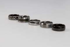 Lot of 5 Size 9 Tungsten Carbide Rings in Various Styles