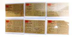 6 Bowman Gum 1954 Football Cards