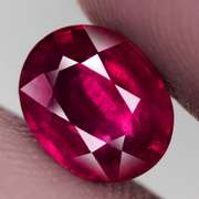 Vivid imperial red 3.54ct oval cut Ruby