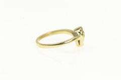 14K Yellow Gold Wavy Curvy Diamond Vintage Wedding Band Ring
