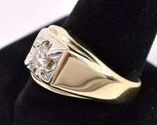 Admirable Approx. 0.45CTW Diamond Ring In 14K Yellow Gold