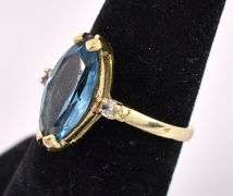 Large Spinel Ring In Yellow Gold