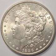 1886 Morgan Silver Dollar, BU.