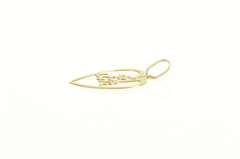14K Yellow Gold #1 Number One Love Heart Love Symbol Pendant