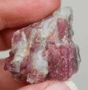 Impressive 128ct untreated pink Tourmaline in matrix