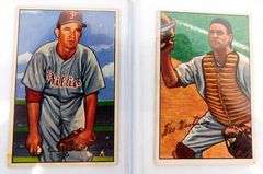 4 Bowman 1952 Baseball Cards
