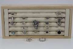 Sterling Silver Ring Assortment Various Sizes & Styles (20 Ring Lot)