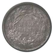 1872-S Seated Liberty Half Dime Above Bow
