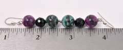 Mutli-Gemstone Earring In Sterling Silver