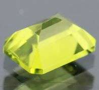 Stunning 1.88ct emerald cut apple green Peridot