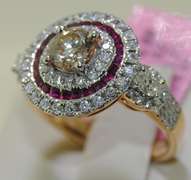 Dazzling 18kt Ruby & Diamond Ring