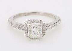 Halo Diamond Engagement Ring