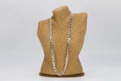 Sterling Silver Flat Marina Link Chain 8.2mm 925 Italy Anchor Mariner Necklace 24"