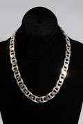 .925 Sterling Silver Large 13mm Anchor Chain 20 Inches