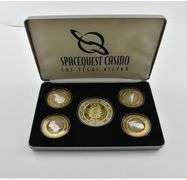 Spacequest Casino Vegas Hilton Ltd. Collector Ed. 5 Silver Round Set