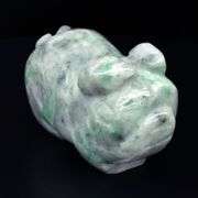 Adorable 251.96ct Jade pig carving