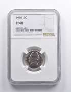 PF68 1950 Jefferson Nickel NGC