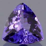 High fire 1.18ct trillion cut Tanzanite
