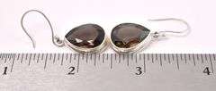 Smoky Quartz Dangle Earrings In Sterling Silver