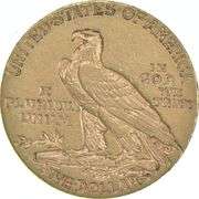 1911-S $5 Indian Head Gold Half Eagle
