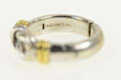14K White Gold Hamilton Knot Two Tone Classic Vintage Ring