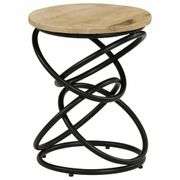 End Table Solid Mango Wood 15.7x19.7in