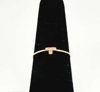 Elegant Four Set Diamond 18k Rose Gold Ring