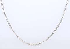Vintage 925 Sterling Silver Signed Rolo Chain Necklace