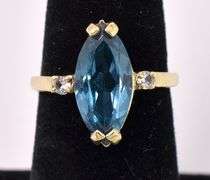 Large Spinel Ring In Yellow Gold