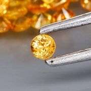 Glittering 3.75ct diamond cut Songean Sapphire set