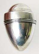 Antique Sterling Silver Egg Shaped Box