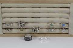 Sterling Silver Curated Ring Assortment Various Sizes & Styles (10 Ring Lot)