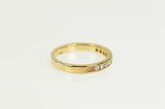 14K Yellow Gold 0.25 Ctw Diamond Classic Channel Wedding Band Ring