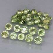 Fantastic 6.21ct diamond cut GREEN Sapphire set
