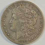 Very scarce and nice 1894-S Morgan Silver Dollar