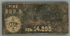 Interesting 14.295 ozs. Gold Brick Bar Fort Knox Facsimile