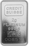 2 Gram Platinum Bar
