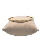 14K YELLOW GOLD BANGLE BRACELET WITH DIAMONDS