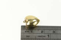 14K Yellow Gold Puffy Heart Love Symbol Classic Vintage Charm/Pendant