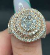 4.00 C.T. T.W. CIRCLE CHAMPIONSHIP STYLE MENS ROSE GOLD ROUND DIAMOND RING