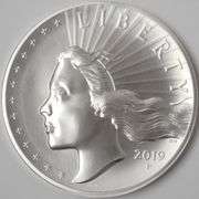 2019 American Liberty High Relief Silver 2.5 Ounce Medal OGP