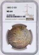 1883-O Morgan Silver Dollar NGC MS64