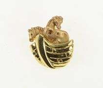 14K Yellow Gold Noah's Ark Biblical Bible Story Flood Charm/Pendant