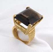 Bold Smokey Quartz Ring