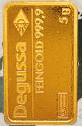 5 Gram Pure Gold Bar