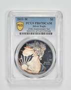 PR70 DCAM 2011-W American Silver Eagle 25th Anniversary Set PCGS TONED