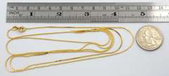 Elegant 14k Triple Strand Necklace