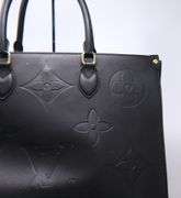 Black Leather Tote Bag